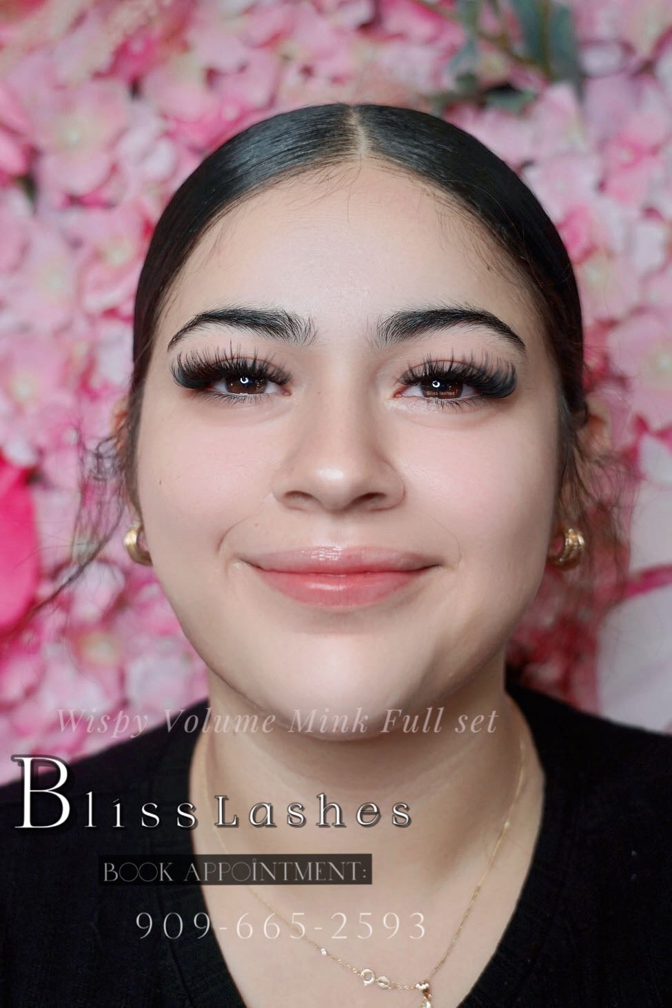 Wispy Volume lash result at BLISS LASHES