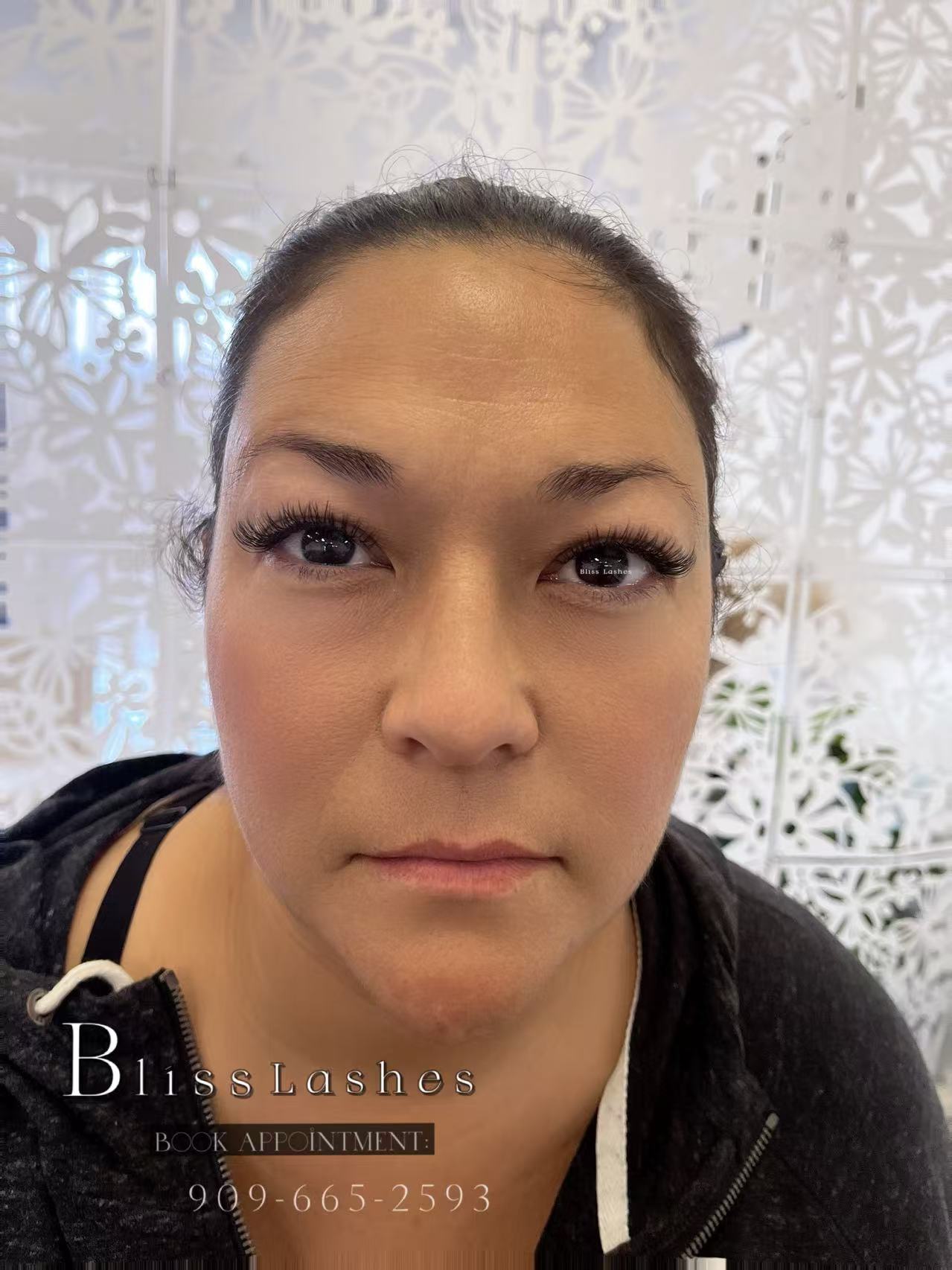 2D lash result at BLISS LASHES