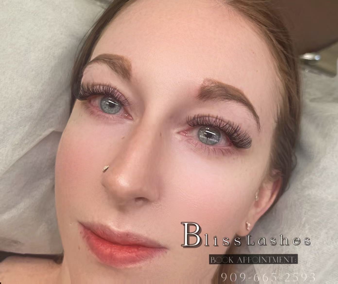 Hybrid lash result at BLISS LASHES