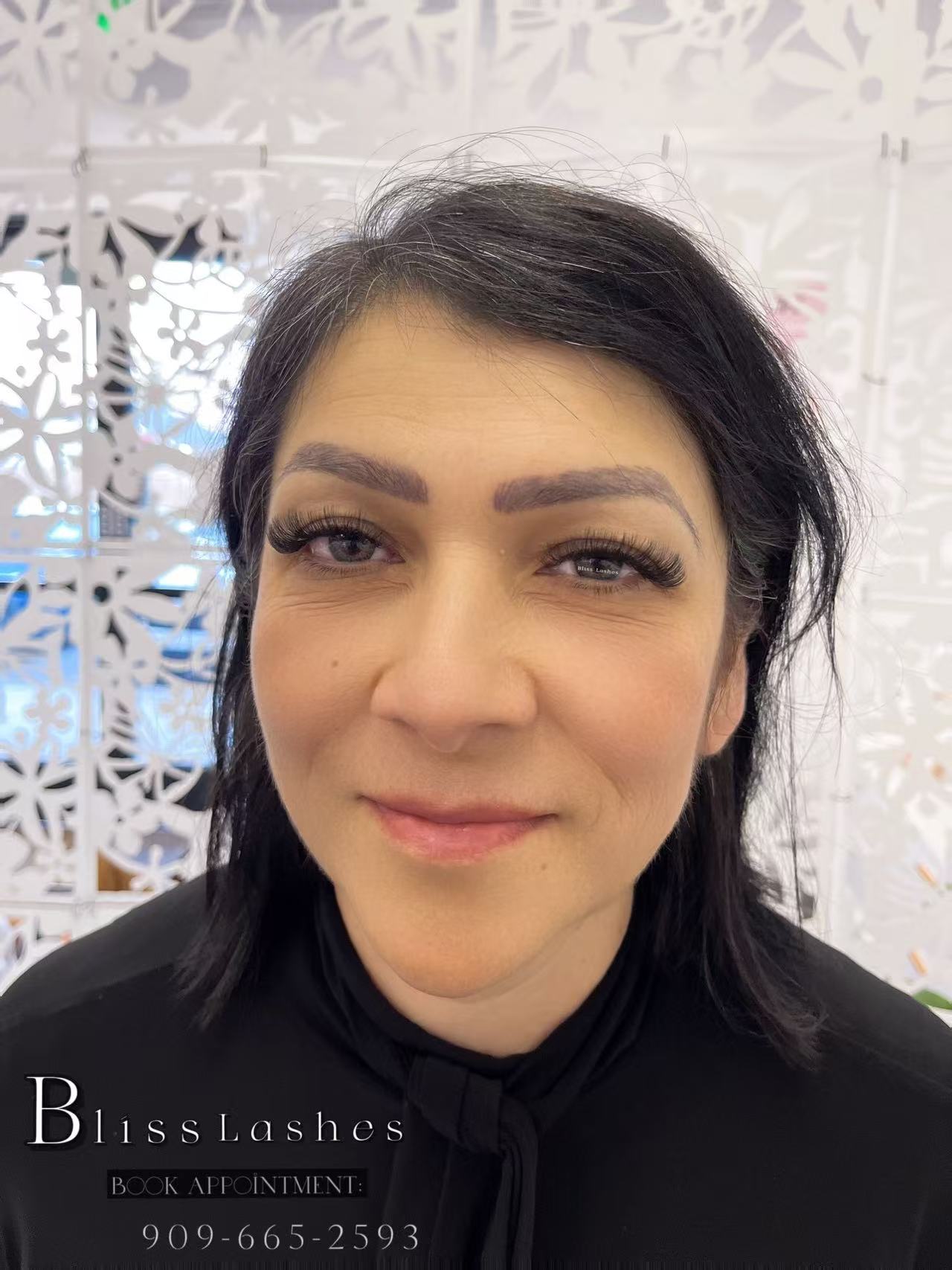 Hybrid lash result at BLISS LASHES