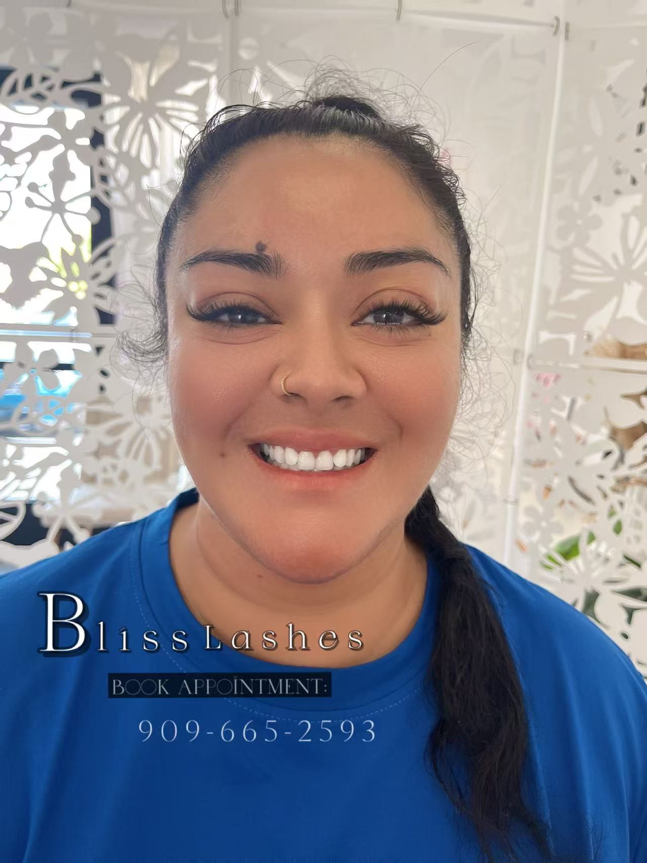 Hybrid lash result at BLISS LASHES