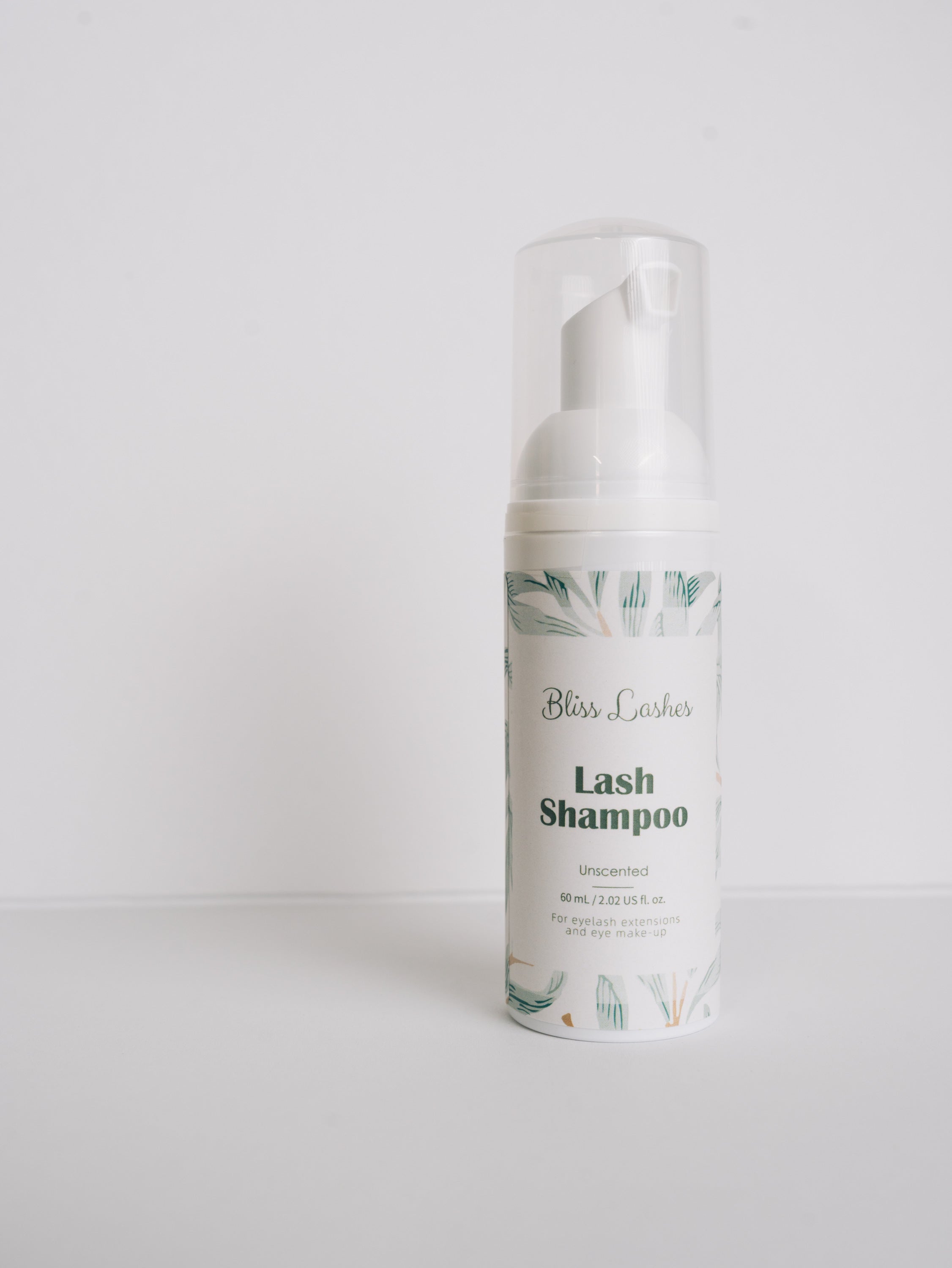 Bliss Lashes unscented Lash Shampoo 60mL front view