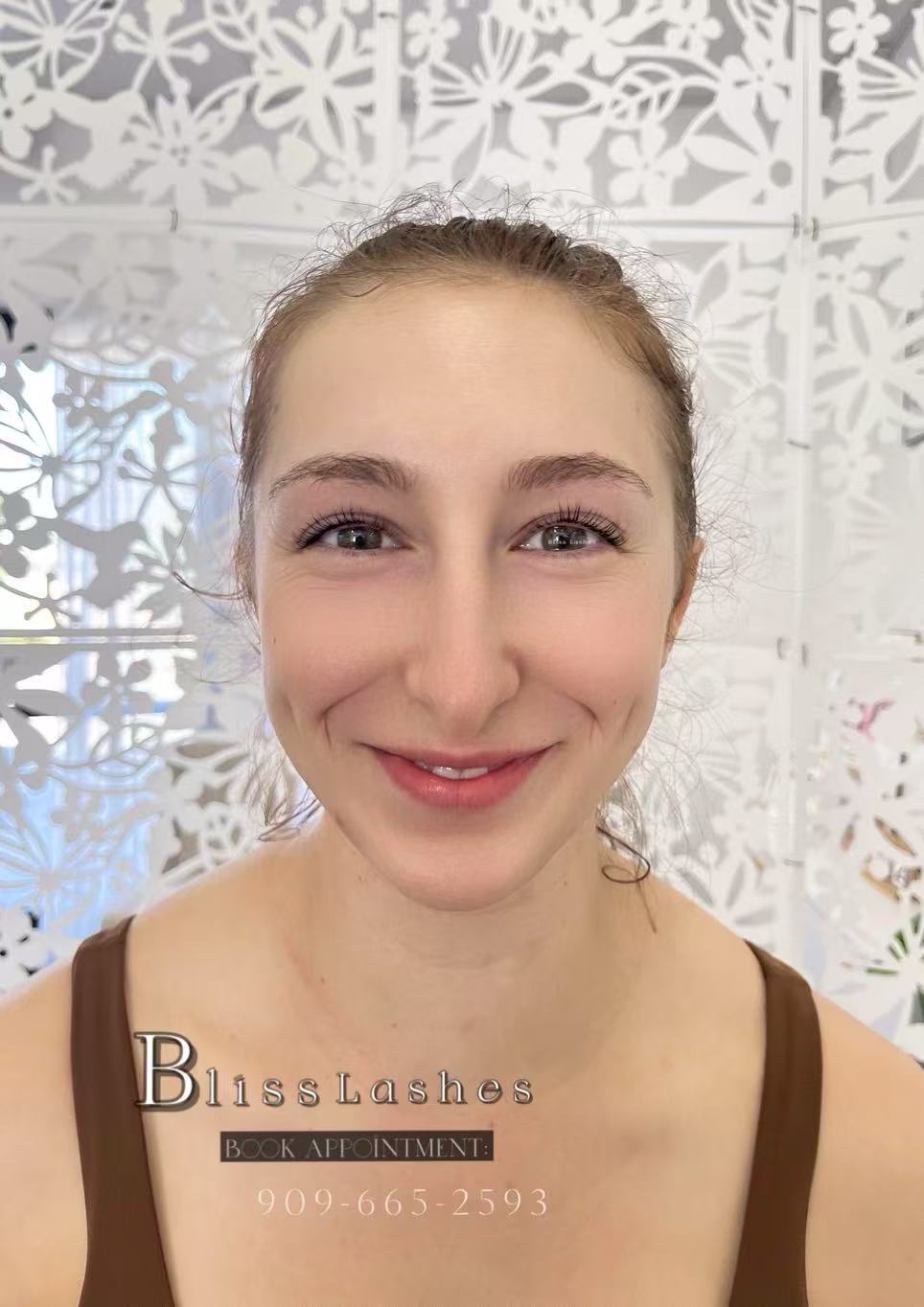 Lift & Tint lash result at BLISS LASHES