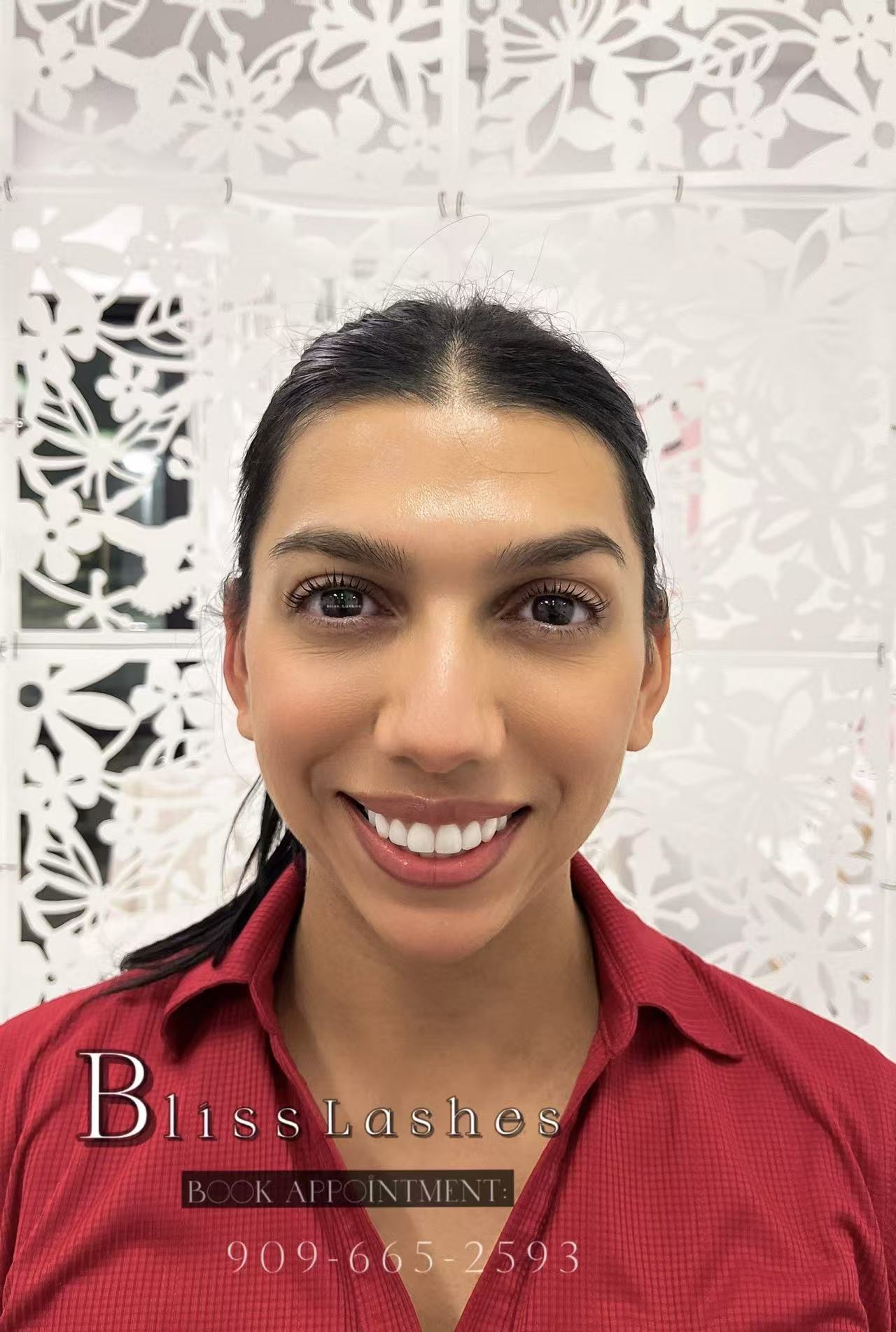 Lift & Tint lash result at BLISS LASHES