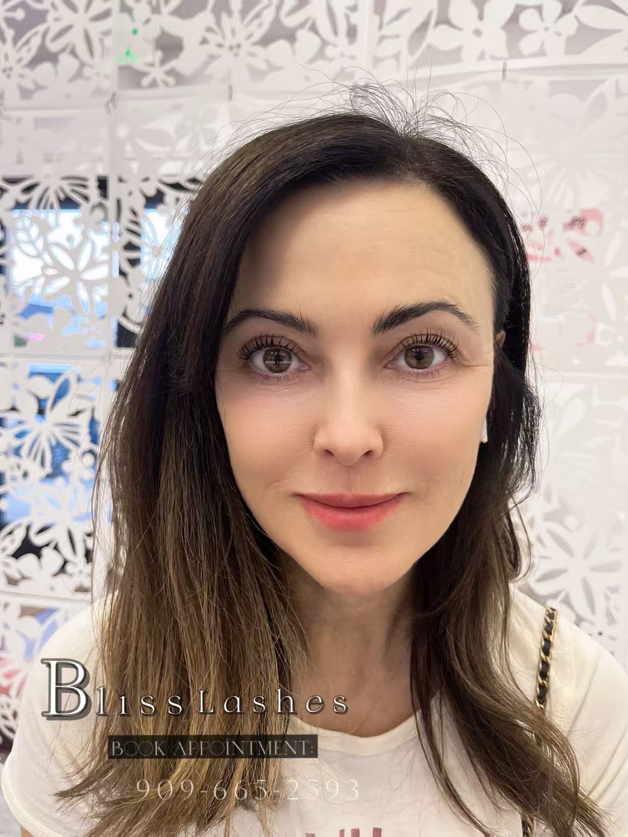 Lift & Tint lash result at BLISS LASHES