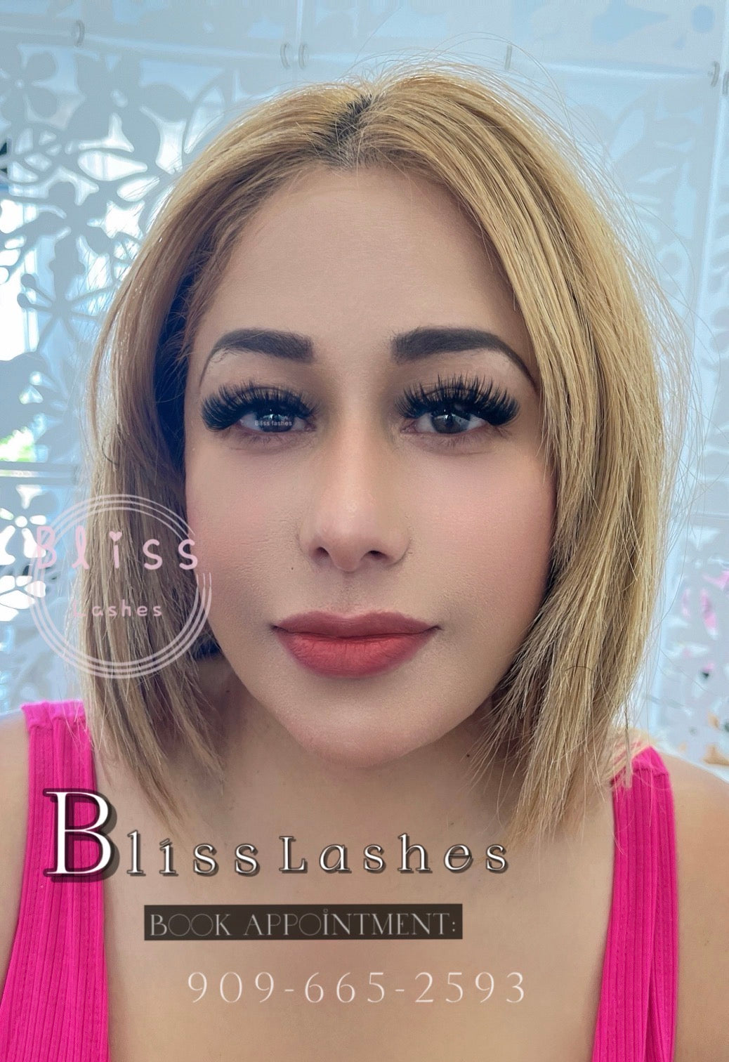 Wispy Volume lash result at BLISS LASHES