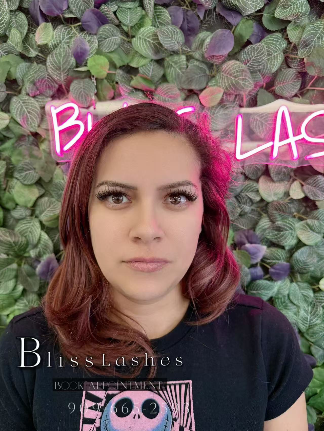 Wispy Volume lash result at BLISS LASHES