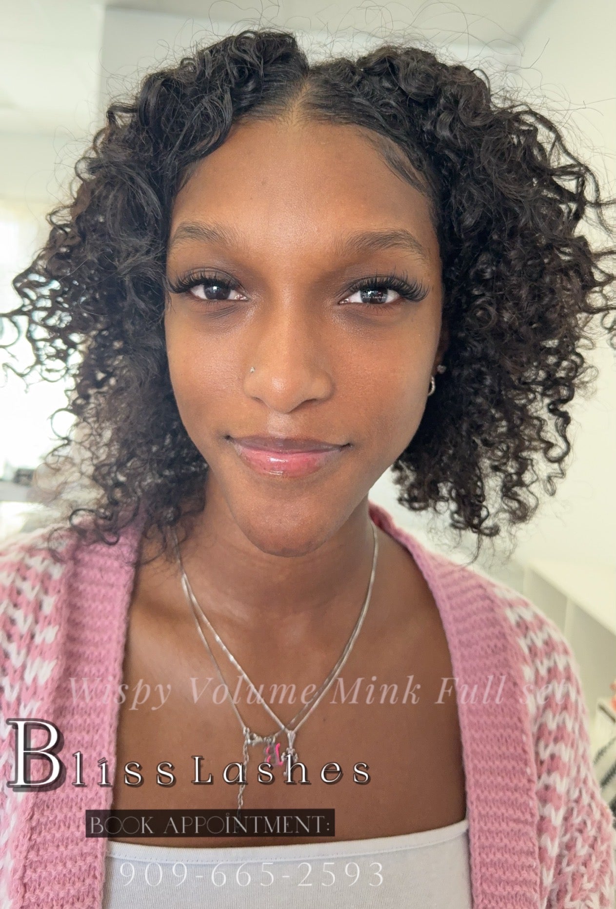 Wispy Volume lash result at BLISS LASHES