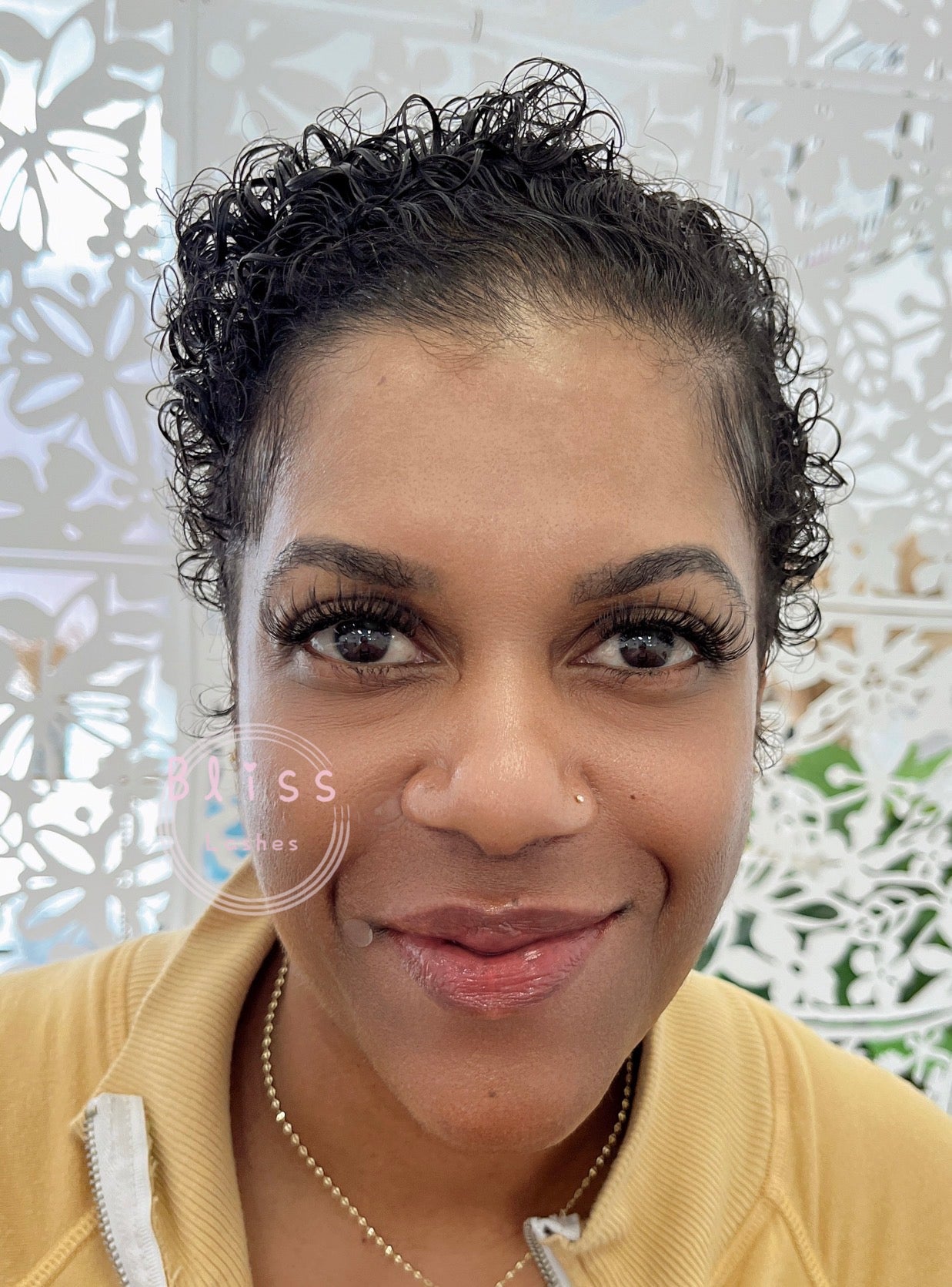 Wispy Volume lash result at BLISS LASHES